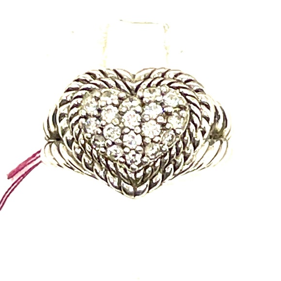 Judith Ripka Jewelry - Judith Ripka Sterling Heart Ring sz 8!